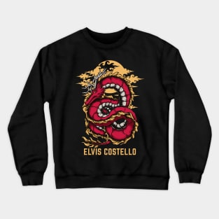 Flying Dragon Elvis Costello Crewneck Sweatshirt